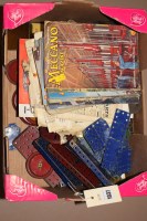 Lot 1037 - A collection of old Meccano; Meccano magazines;...