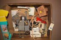 Lot 1047 - A Wolf electric drill with various attachments:...