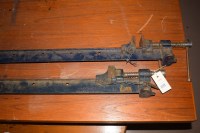 Lot 1077 - A pair of 6ft. long sash cramps.