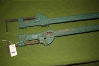 Lot 1084 - A pair of Axminster 1 metre sash cramps.