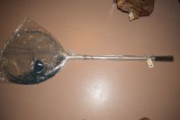 Lot 1110 - A Spiro landing net with aluminium handle.