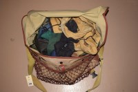 Lot 1123 - A rubberized canvas imitation leather trimmed...