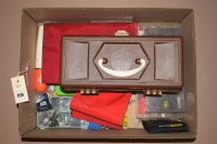 Lot 1124 - A fisherman's cantilever tackle box,...