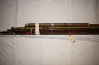 Lot 1163 - Brown fibrelight 14ft. salmon fly fishing rod,...