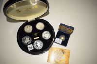 Lot 1280 - A set of Five sterling silver Lord of The...