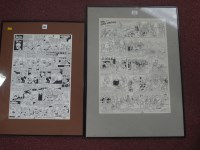 Lot 261 - An original comic book strip, by Alex Colier...