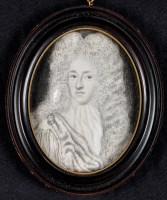 Lot 16 - British School A MINIATURE BUST PORTRAIT OF A...