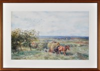 Lot 123 - David Thomas Robertson (1879-1952) A HAYCART...