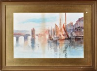 Lot 137 - Frank Rousse (fl.1895-1917) ''WHITBY HARBOUR''...