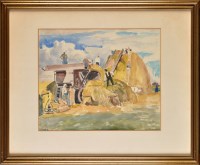 Lot 177 - Josef Bato (Hungarian 1886-1966) FARM WORKERS...