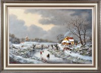 Lot 207 - Duran Fainé (Contemporary) A DUTCH WINTER...