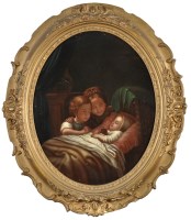 Lot 218 - 19th Century Continental School TWO GIRLS...