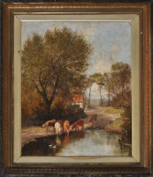 Lot 245 - John Falconar Slater (1857-1937) CATTLE ON A...
