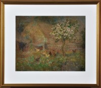 Lot 253 - John Falconar Slater (1857-1937) CHICKENS IN A...