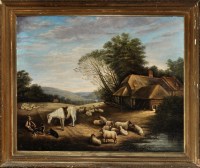 Lot 276 - 19th Century British School STUDY OF SHEPHERD...