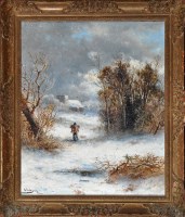 Lot 286 - Abraham Hulk, jnr. (1851-1922) ''WINTER NEAR...