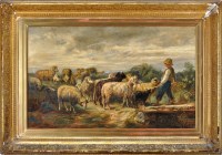 Lot 308 - 19th Century British School A SHEPHERD BOY...