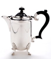 Lot 558 - A George VI hot water jug, by Suckling Ltd.,...