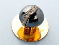 Lot 801 - Cartier: a hematite and diamond dress stud,...