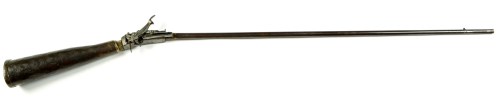 Lot 898 - A late 18th Century flask-butt outside lock un-...