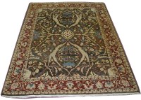 Lot 1127 - A Zegla style rug, with full scrolling floral...