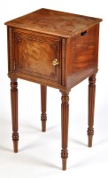 Lot 1258 - A Regency mahogany pot cupboard, the...
