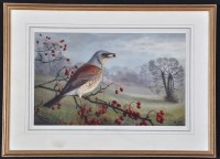 Lot 183 - Raymond C*** Booth (b.1929-) ''Fieldfare with...