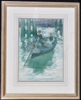 Lot 206 - Victor Noble Rainbird (1887-1936) The Ferry...