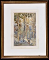 Lot 210 - Frederick Dove Ogilvie (1850-1921) A woman and...