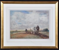 Lot 231 - David Thomas Robertson (1879-1952) A ploughman...