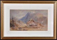Lot 305 - 19th Century British School A village in the...