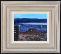 Lot 356 - Liam Spencer (b.1964) Motorway night scene,...