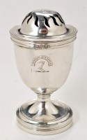 Lot 846 - A George III silver pepperette, by N.H.,...