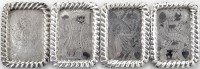 Lot 896 - Four Victorian silver playing card dishes, by...