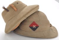 Lot 1050 - Two WWII Period Indian Pith Helmets, one with...