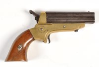 Lot 1074 - A C. Sharp's patent 1859 four barrel pepper...