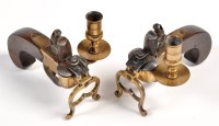 Lot 1099 - Two 19th/20th Century flintlock lighters, with...
