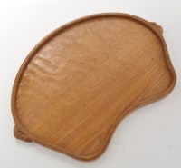 Lot 1160 - A Robert 'Mouseman' Thompson carved oak tea...