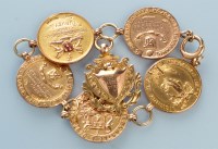 Lot 1162 - Early North East Motor Club interest: five 9ct...