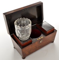Lot 1171 - A 19th Century rosewood tea caddy, fitted with...