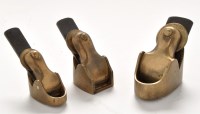 Lot 1176 - A set of three Norris type brass graduated...