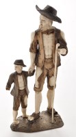 Lot 1195 - Style of Simon Troger, Austrian; a bone and...