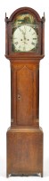 Lot 1265 - A 19th Century oak thirty hour longcase clock,...