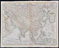 Lot 124 - P*** Bouache (French 18th Century) ''Carte...