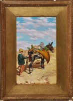 Lot 277 - A*** P*** (Italian 19th Century) Two boys with...
