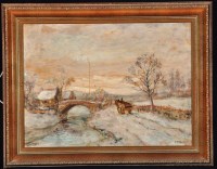 Lot 301 - John Falconar Slater (1857-1937) A winter...