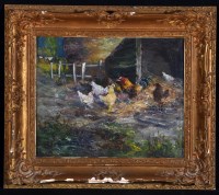 Lot 304 - John Falconar Slater (1857-1937) Poultry near...