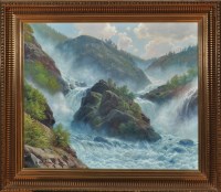Lot 318 - Svend Drews (Danish 19819-2003) River Rapids,...