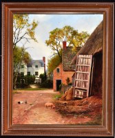 Lot 322 - John Wallace (1841-1905) A Northumbrian farm...