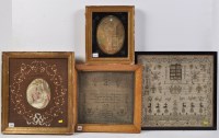 Lot 355 - *Four needlework pictures, to include: a...